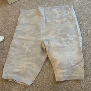 lululemon athletica Gray Camo Athletic Shorts